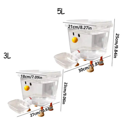 Automatic Pet Water Bowl, 3L/5L Capacity, Non-Slip Automatic Feeder for Dogs and Cats, Easy to Clean, Indoor and Outdoor Use, Animal Water Bowl