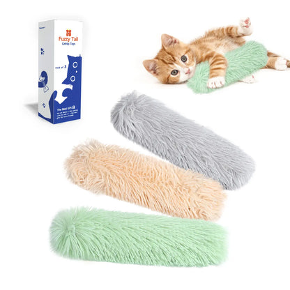 Potaroma Cat Pillows Interactive Toys, 3 Pack Crinkle Sound Soft Durable Cat Kicker Toys, Perfect for Indoor Cat Kitten Daily Play and Exercise